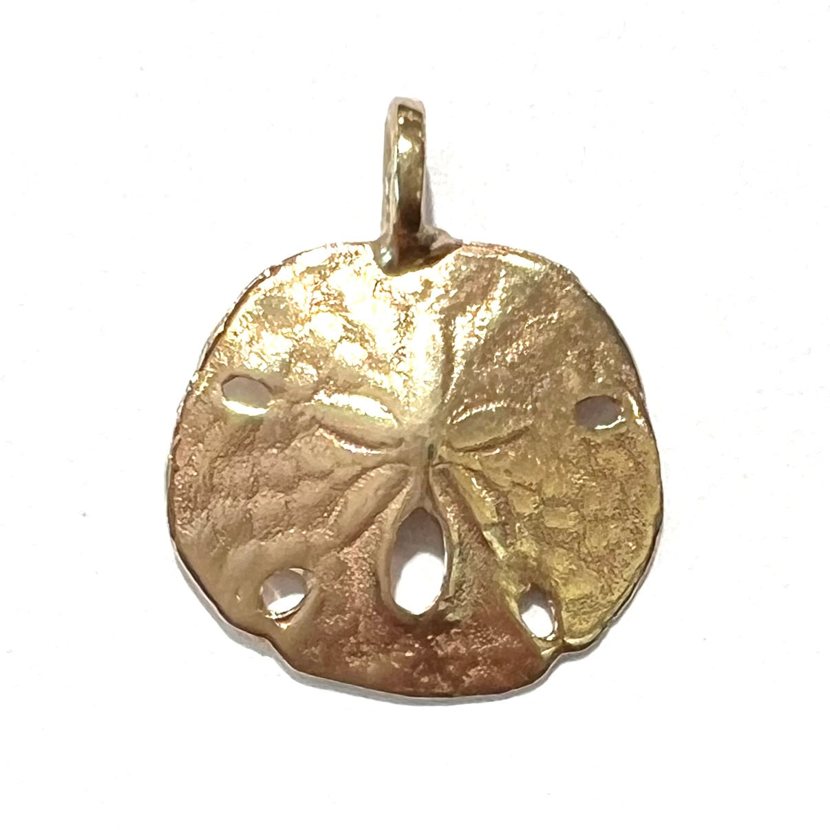 14k Solid Gold factory Vintage Sand Dollar Pendant