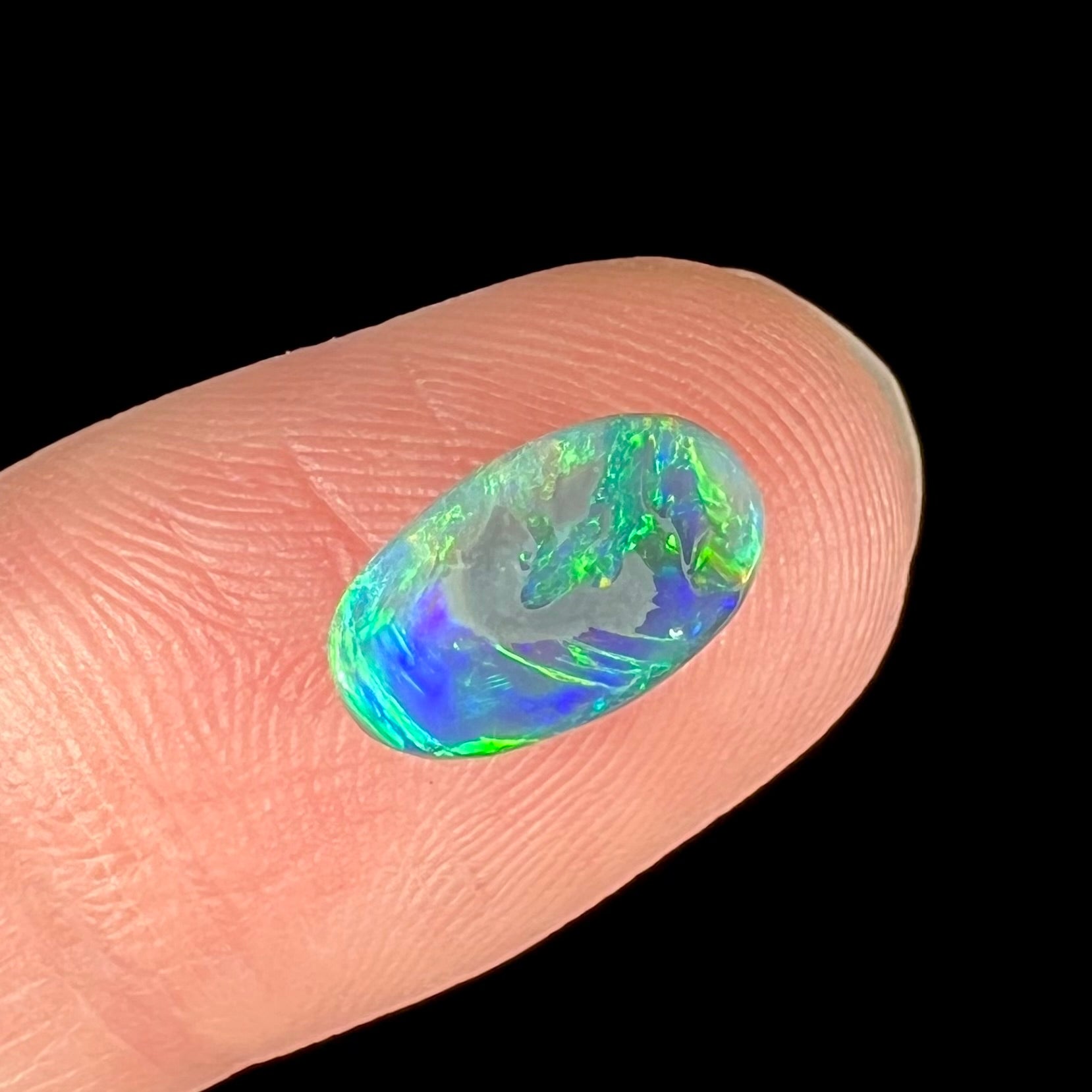 Single Cut retailer Dark Opal From Lightning Ridge, Black Opal Country - Blc1447