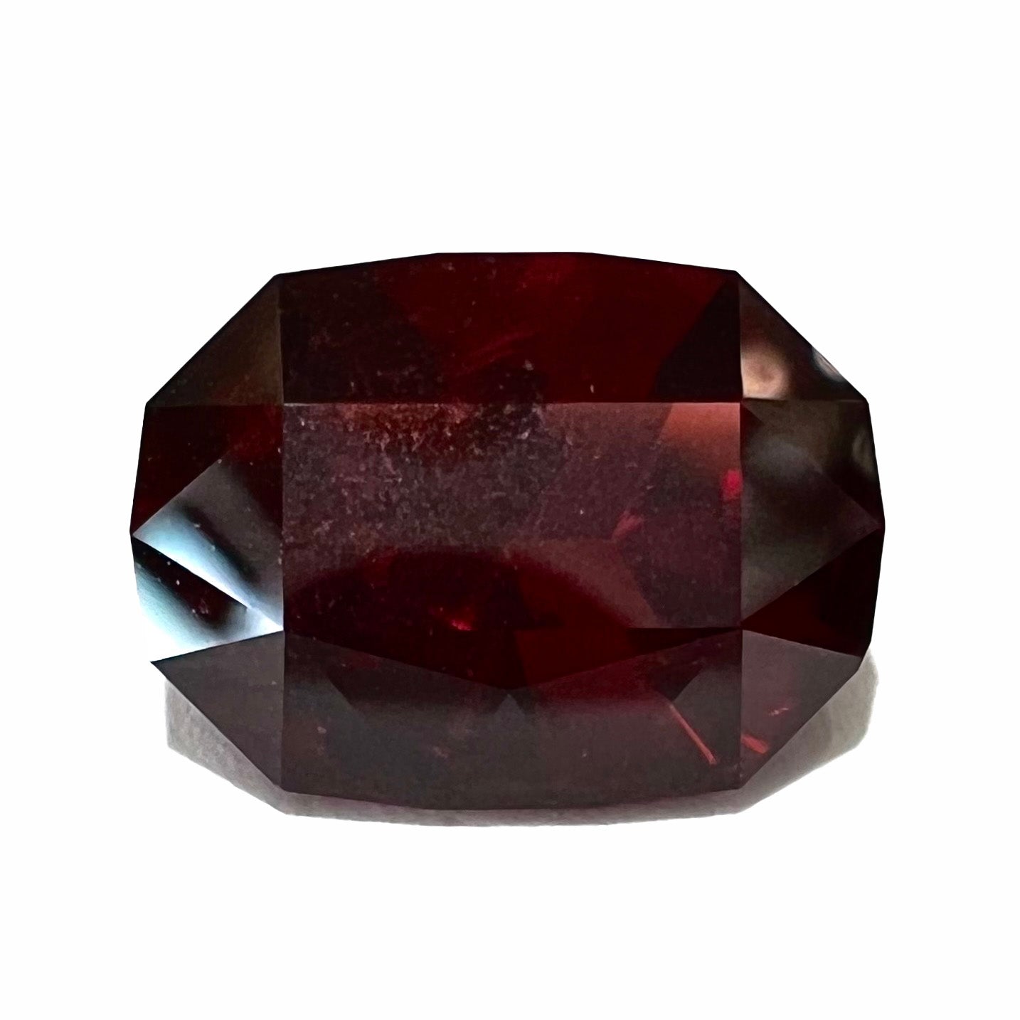 Garnet SS 15 deep colored garnets . shops Estate 1980 custom designed . Rectangle