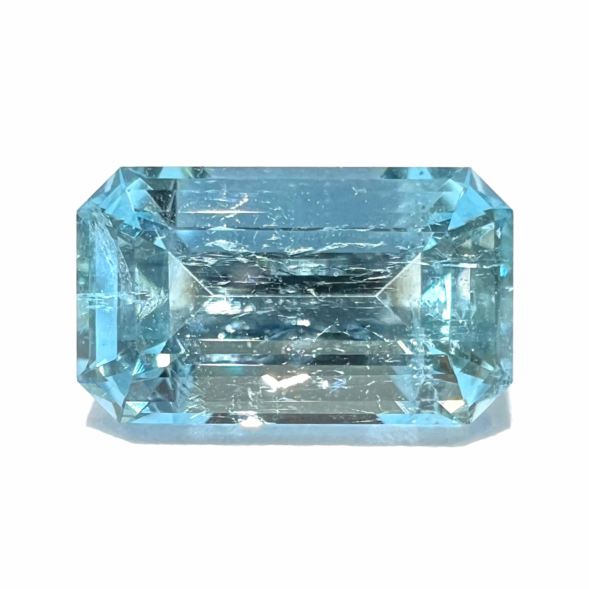 Emerald cut 2024 aquamarine stone