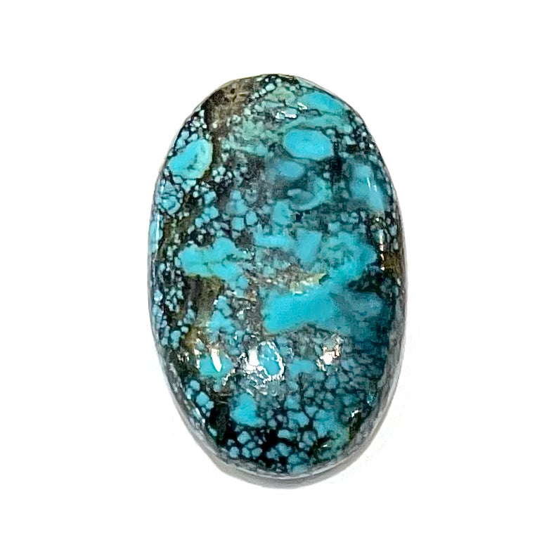 Natural Tibetan Turquoise Gemstone Turquoise Cabochon High''Quality Tibetan Gemstone Healing Loose Quality Gemstone 80Ct popular 40x31x11MM #MU-2044