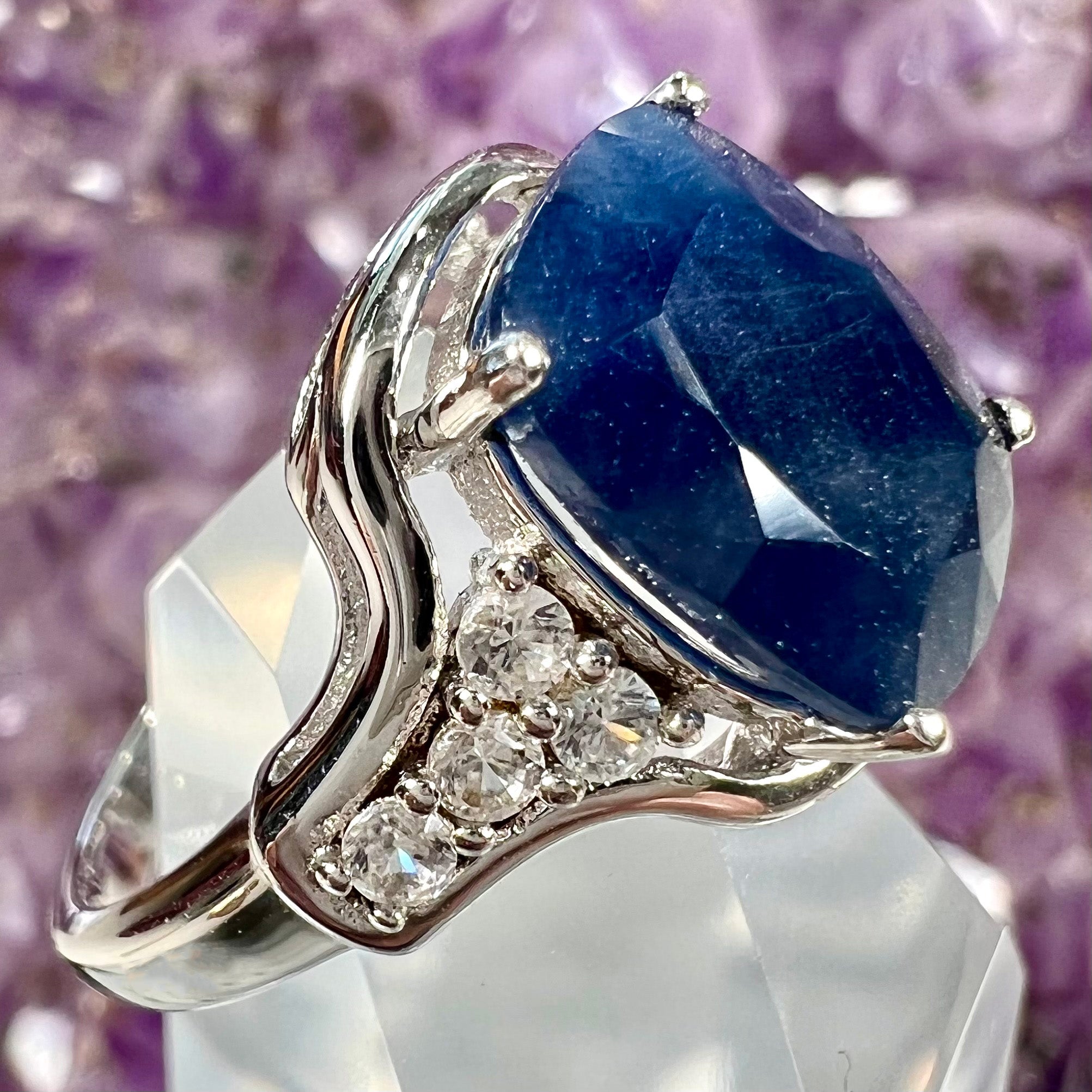 Burton's Men's Blue Sapphire Ring