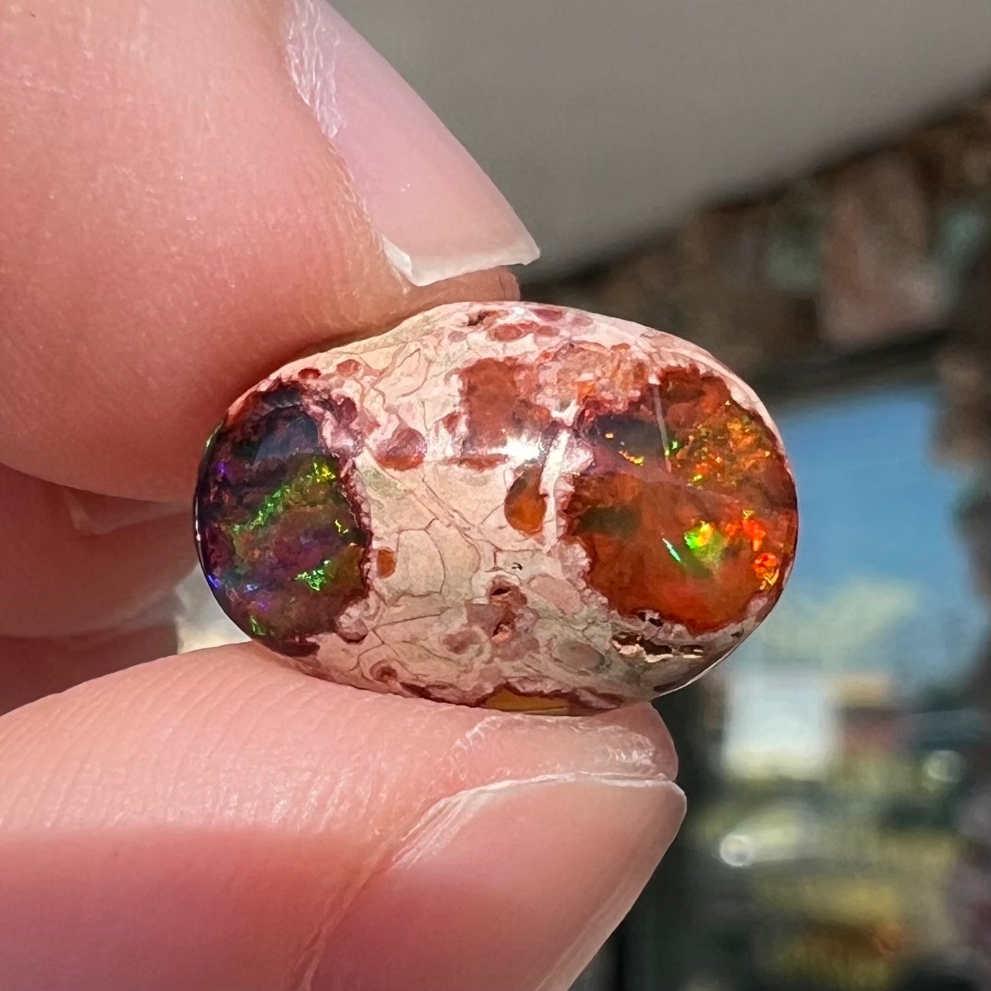 3.79ct Mexican Cantera Fire Opal | #E220