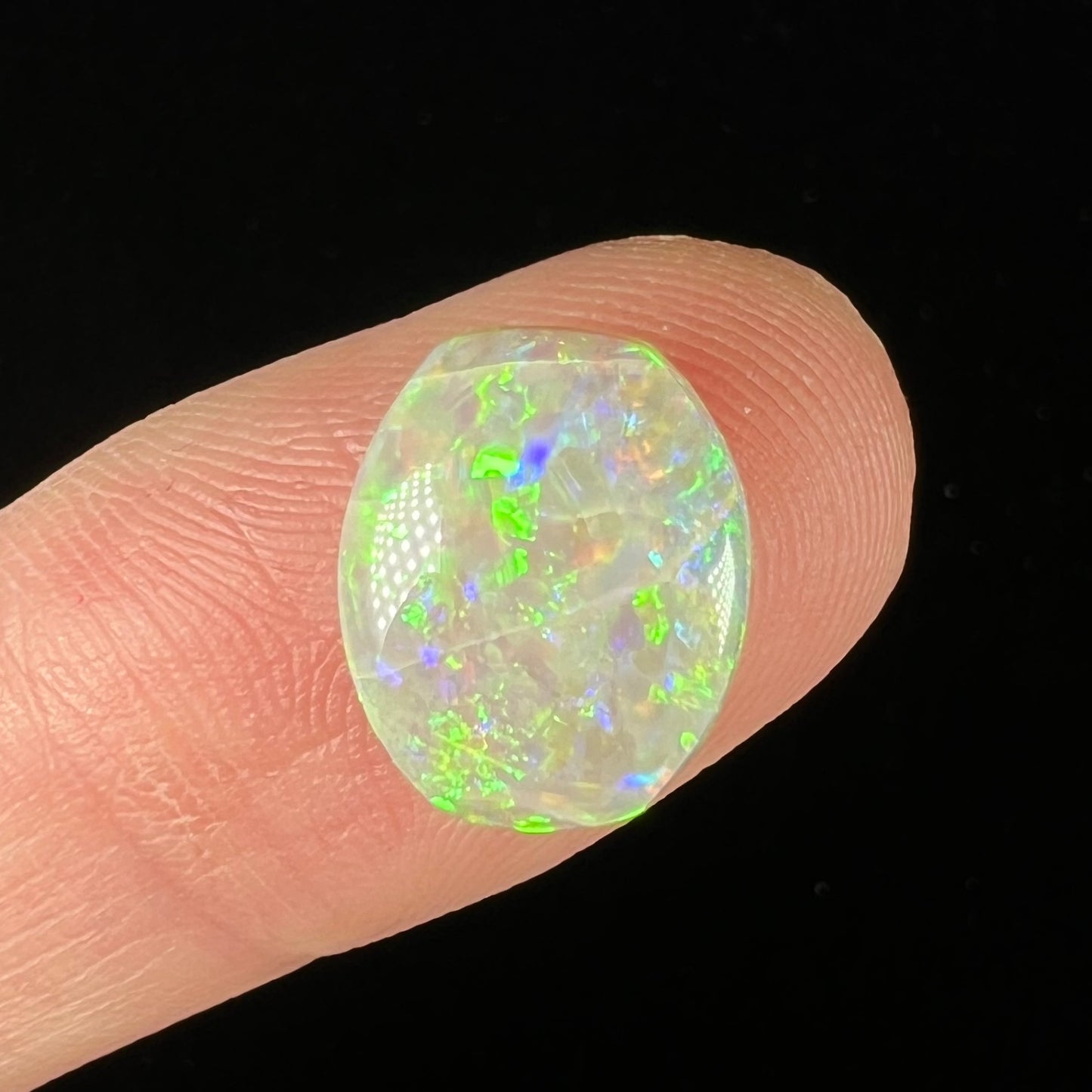 3.11ct Lightning Ridge Light Opal, crazed | #E224