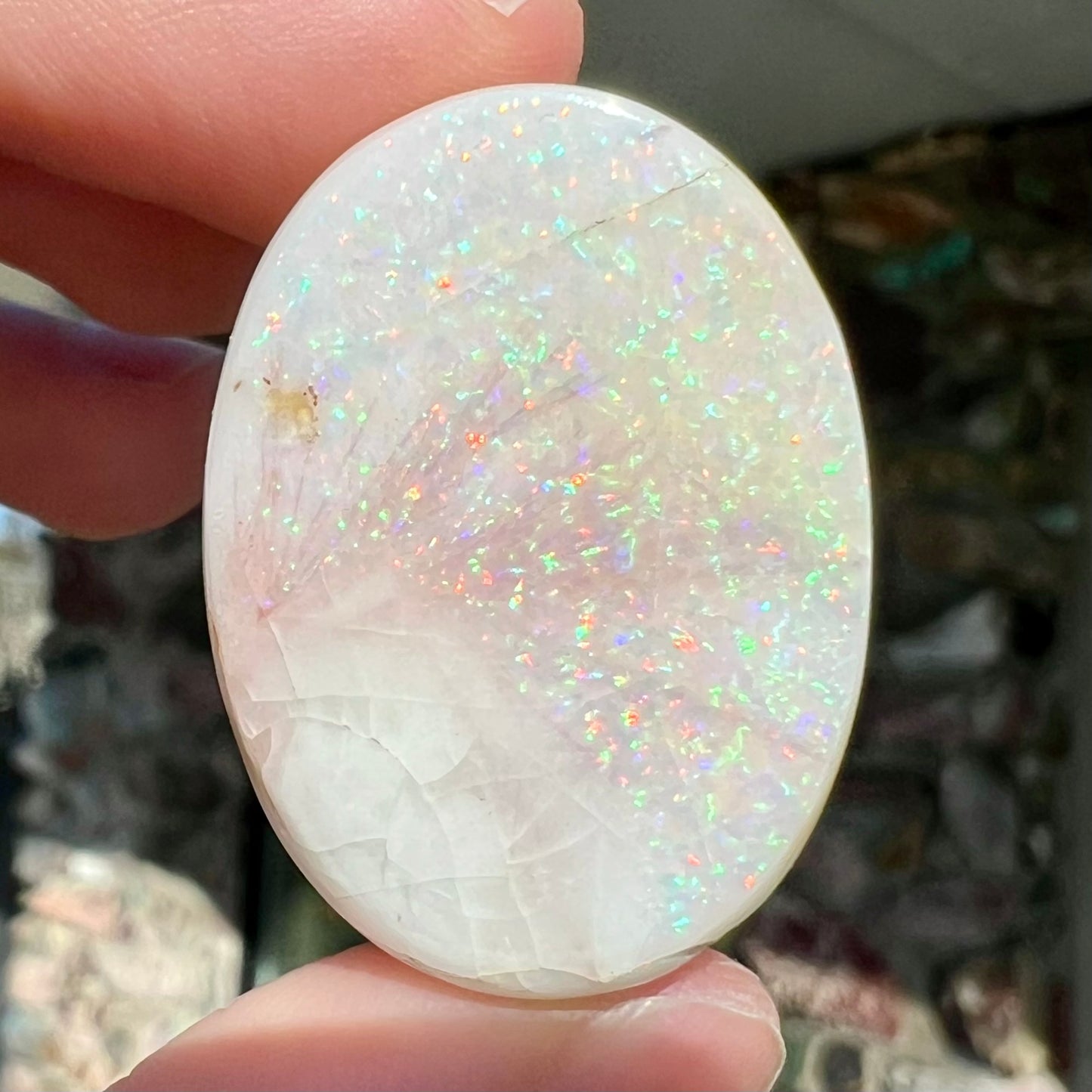 61.90ct Double-Sided Spencer Opal, crazed | #E225