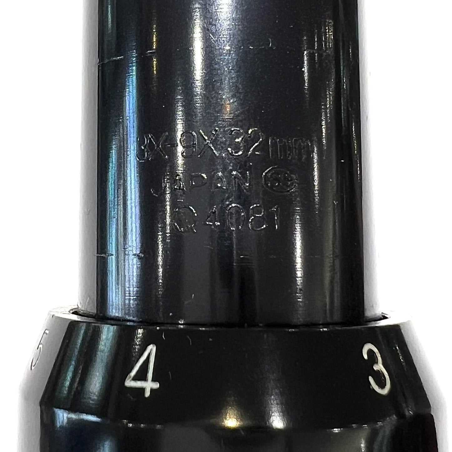 A 3x - 9x zoom, Sportview model rifle scope, manufactured by Bushnell.