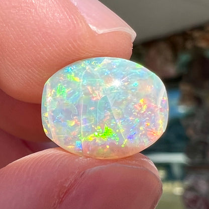 3.11ct Lightning Ridge Light Opal, crazed | #E224