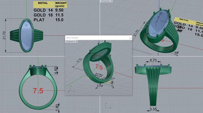 Z10 - Custom Black Opal Ring Project Portal