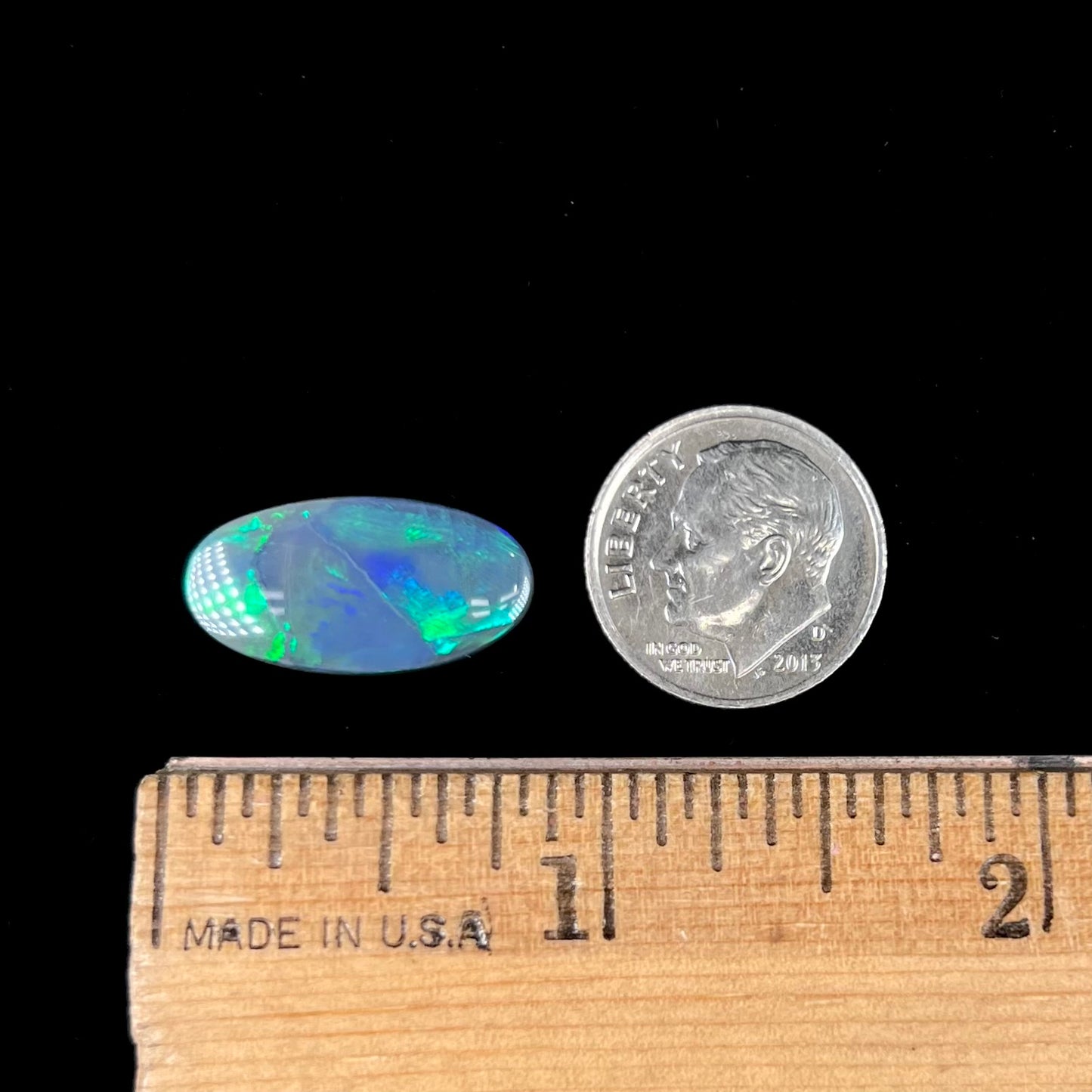 5.10ct Lightning Ridge Black Opal | #E228