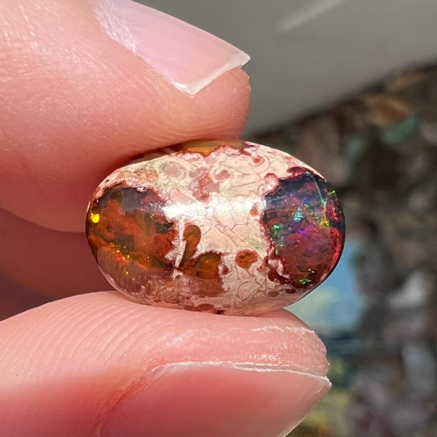 3.79ct Mexican Cantera Fire Opal | #E220