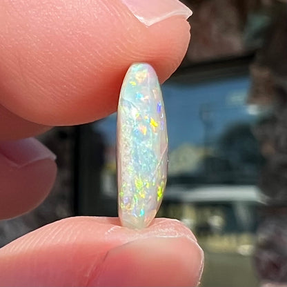 3.11ct Lightning Ridge Light Opal, crazed | #E224