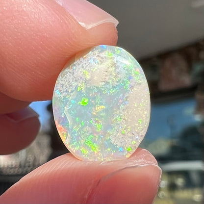 3.11ct Lightning Ridge Light Opal, crazed | #E224