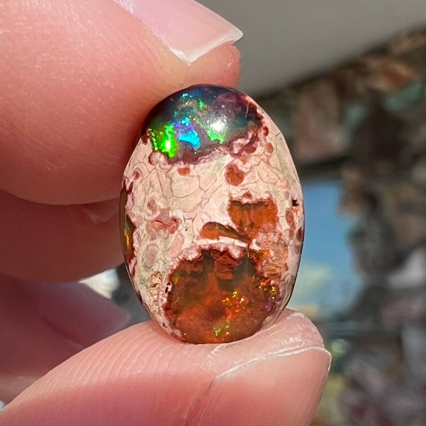 3.79ct Mexican Cantera Fire Opal | #E220