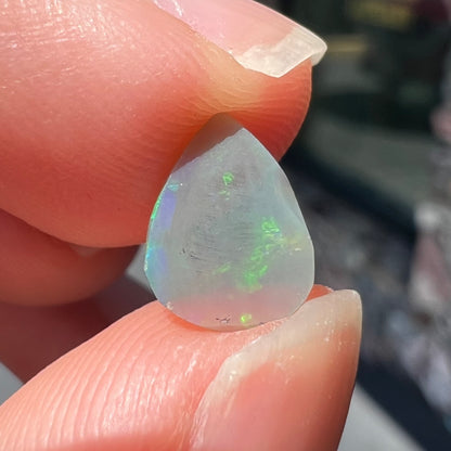 0.65ct Lightning Ridge Semi-Black Crystal Opal | #E63