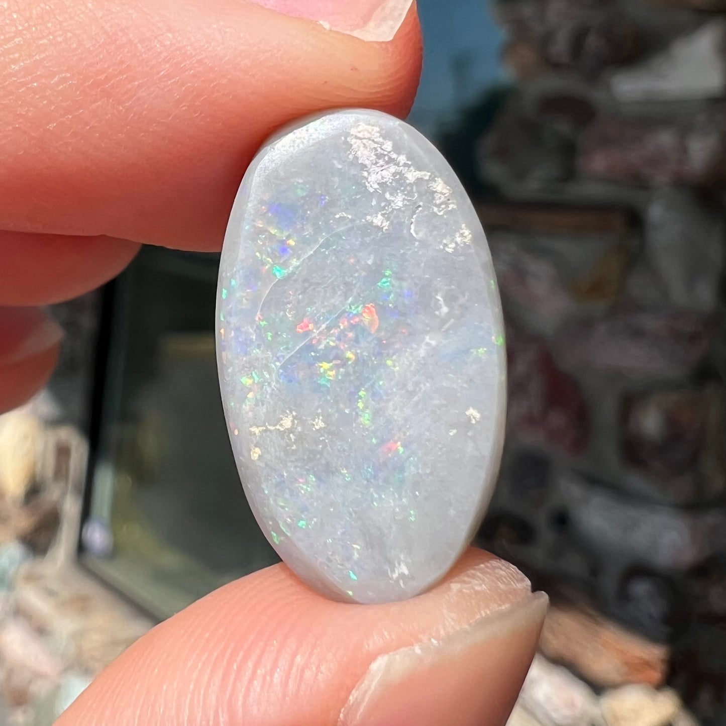 6.95ct Lightning Ridge Semi-Black Opal | #E91