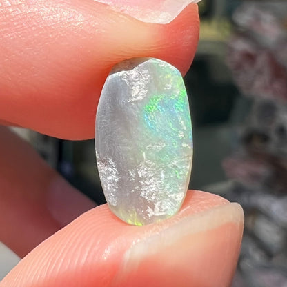 1.28ct Lightning Ridge Semi-Black Semi-Crystal Opal | #E99