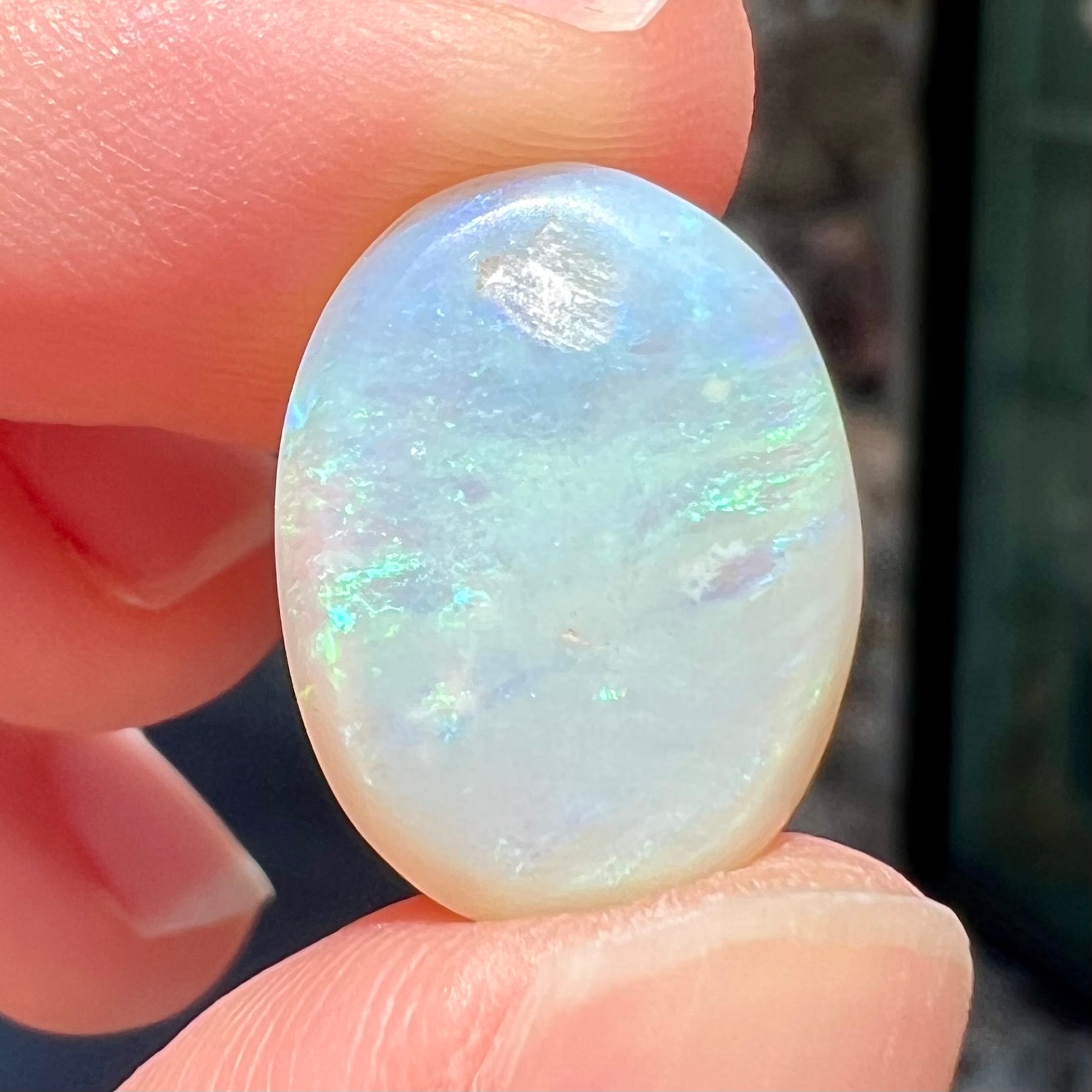 South Australian Cut White store Opal Stone - Whc00295