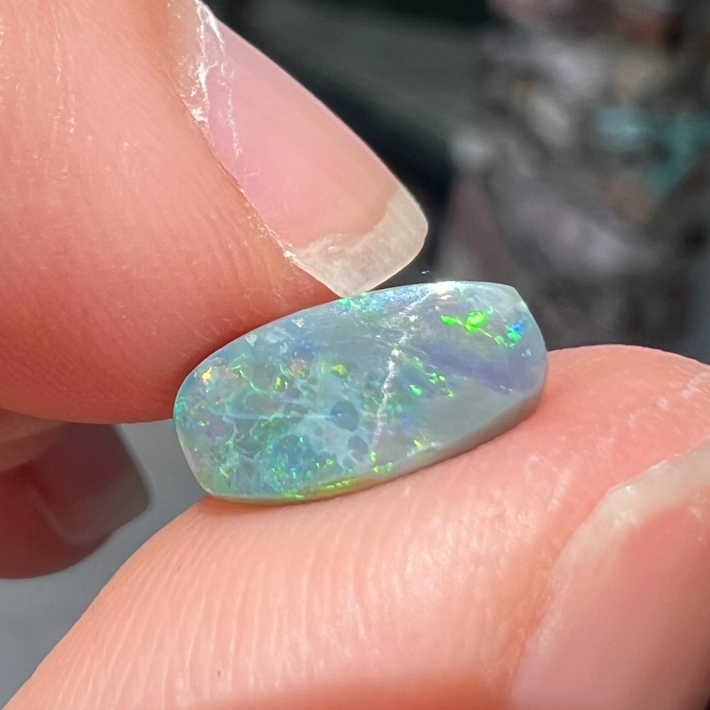 1.37ct Lightning Ridge Semi-Black Opal | #E61