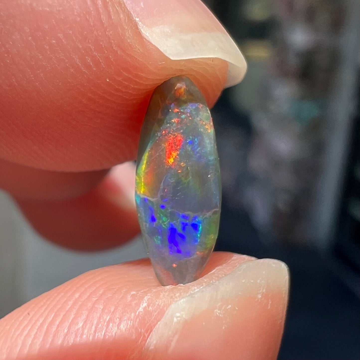 0.98ct Lightning Ridge Black Opal | #E58