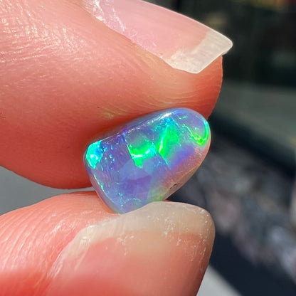 0.63ct Lightning Ridge Semi-Black Crystal Opal | #E62