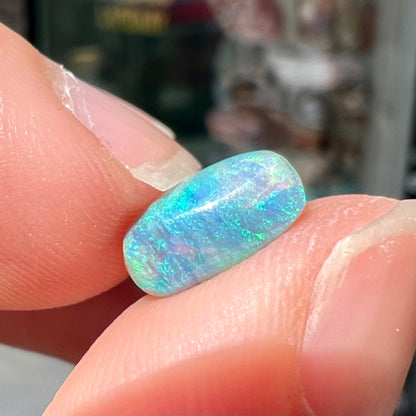 1.14ct Lightning Ridge Semi-Black Semi-Crystal Opal | #E64