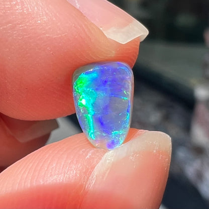 0.63ct Lightning Ridge Semi-Black Crystal Opal | #E62