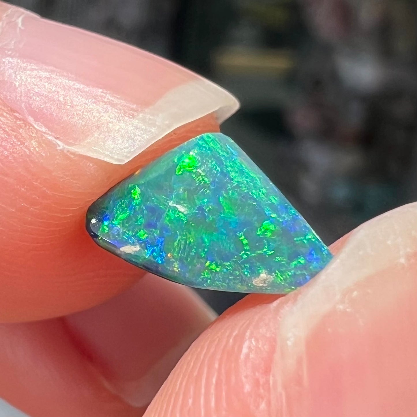 0.84ct Vivid Lightning Ridge Black Opal | #E59