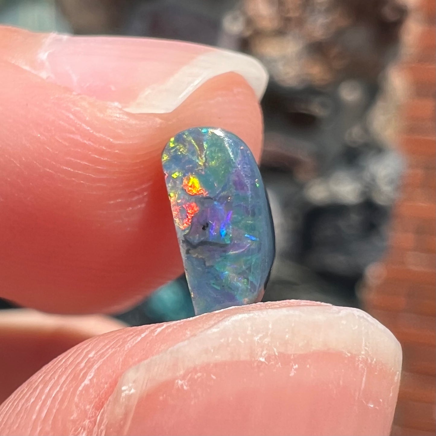 0.96ct Lightning Ridge Black Opal | #E54