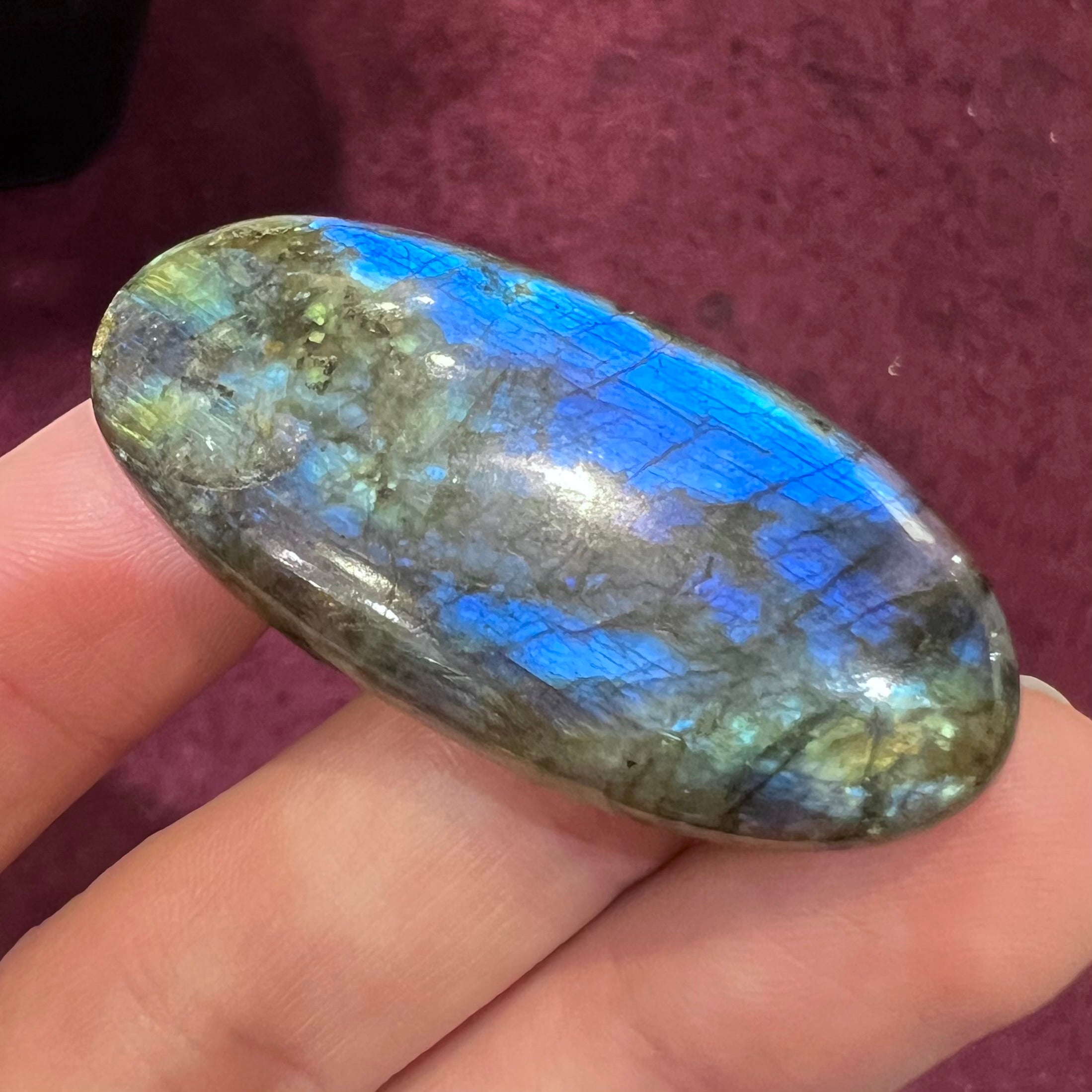 Labradorite high quality Cats Eye 5.94 ct Oval Cabochon 12.00 mm max1206 Loose Gem Stone Gemstone Smooth Cab