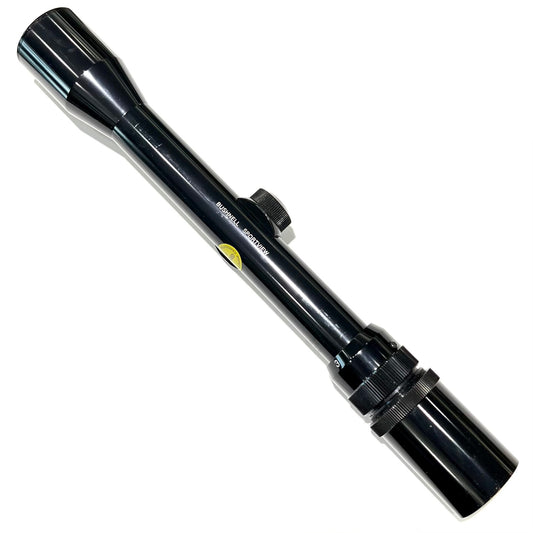 A 3x - 9x zoom, Sportview model rifle scope, manufactured by Bushnell.