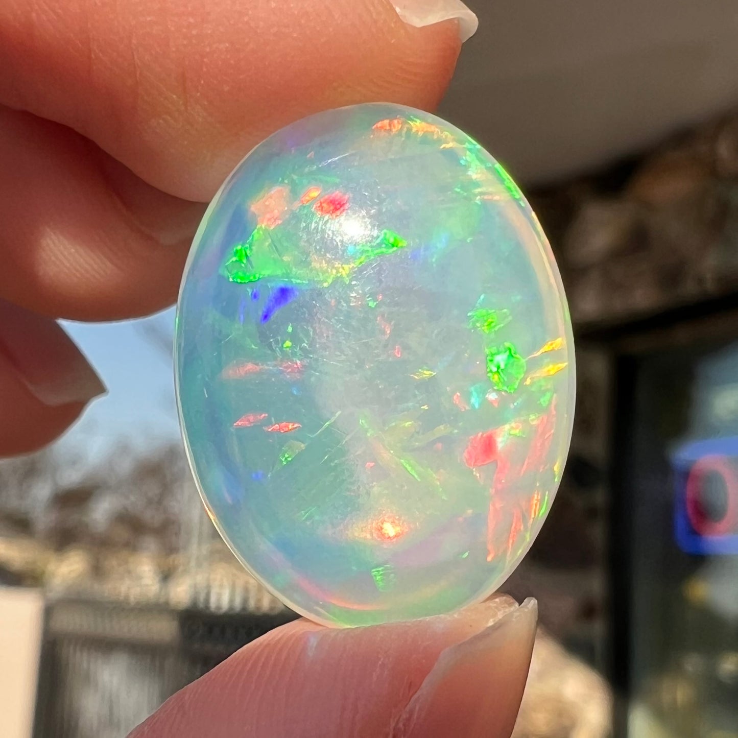 15.33ct Ethiopian Crystal Fire Opal | #E193