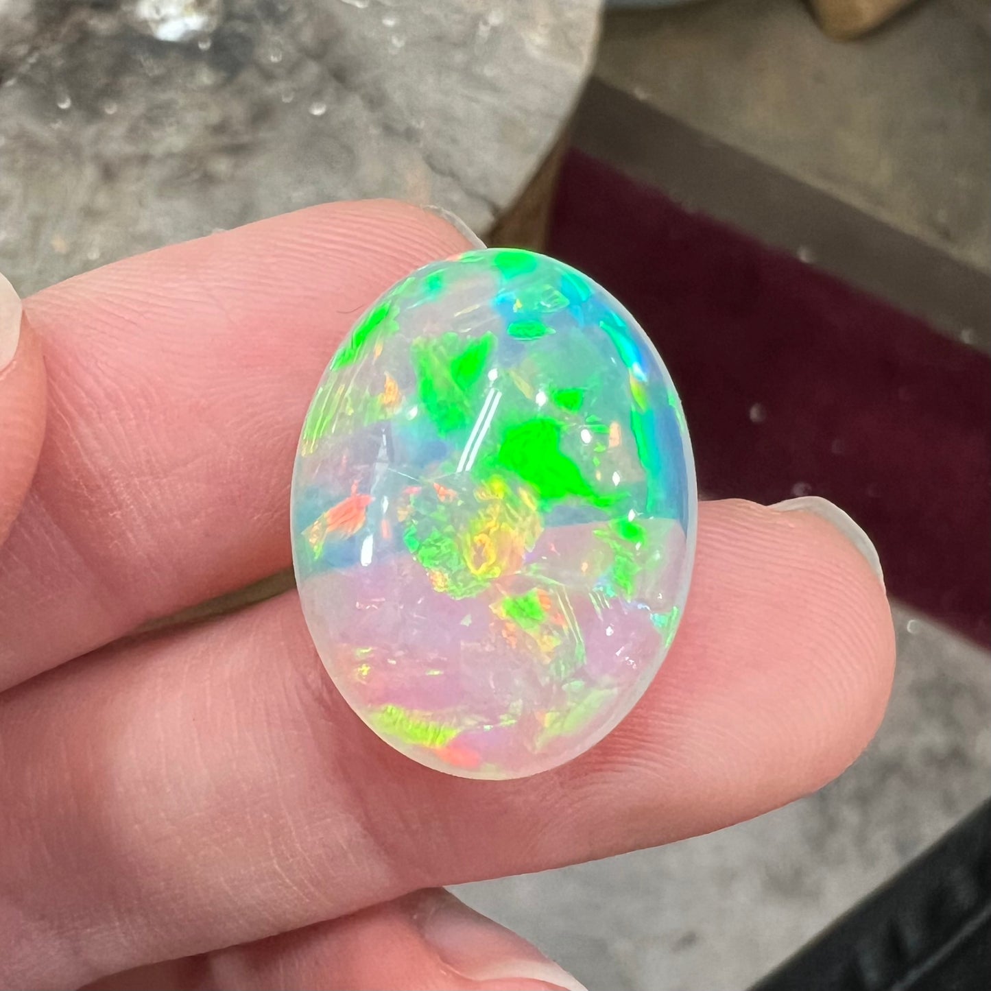 15.33ct Ethiopian Crystal Fire Opal | #E193