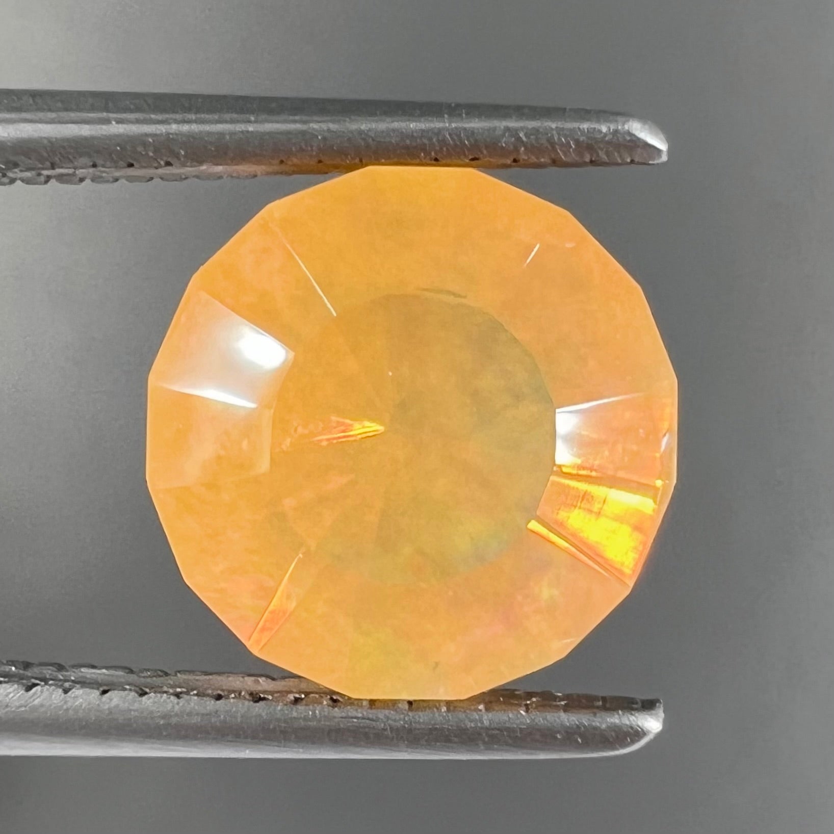 20.00 carat Natural cheapest Mexico Fire opal VVS AAA Full Color Play Cut Facet Gemstone Jewelry setting Top Class