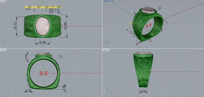 Z2- Custom Fire Agate Ring Project Portal