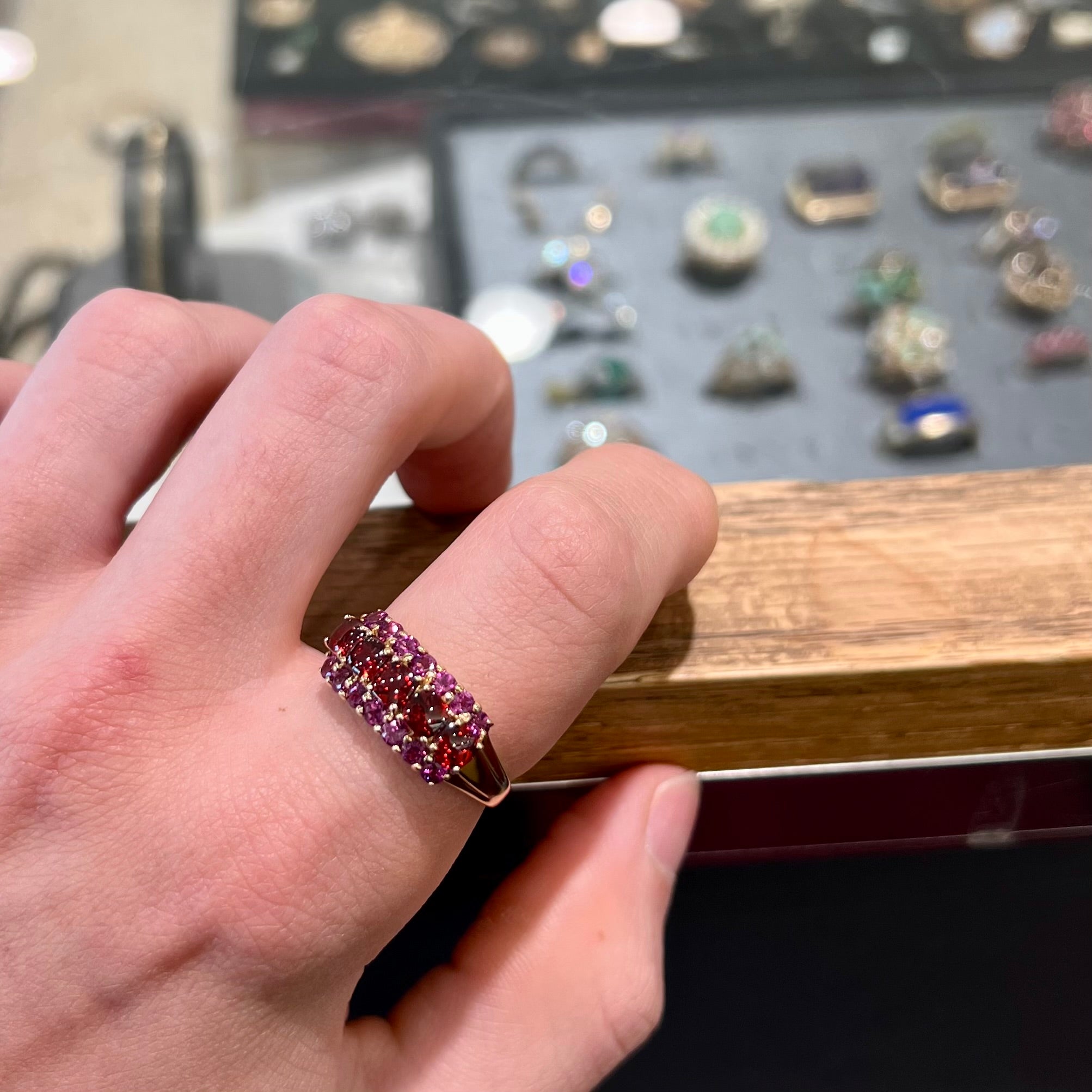 Garnet rings store for sale