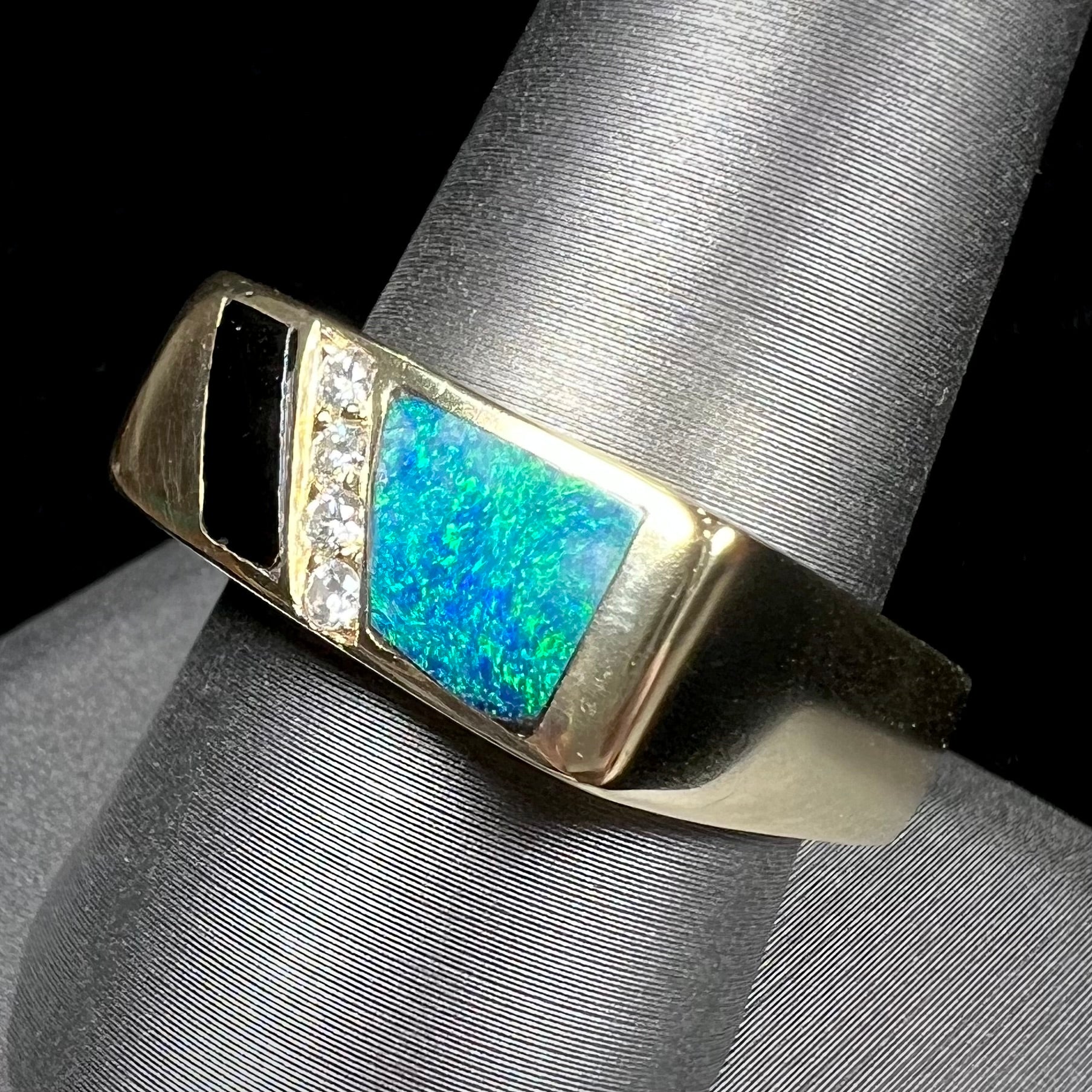 Men’s Vintage Opal on sale Onyx Ring