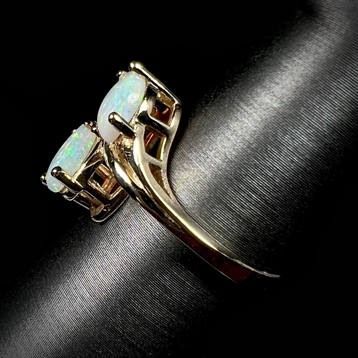 Sabre | Two-Stone Marquise Opal Ring in 14kt Gold