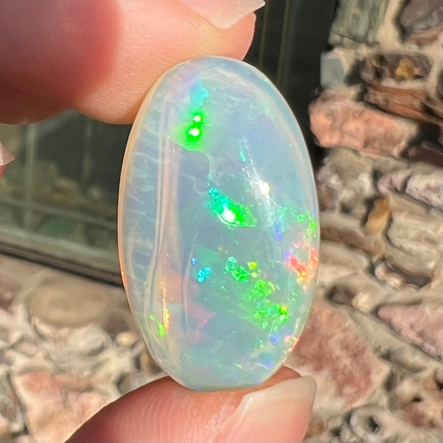 12.88ct Ethiopian Crystal Fire Opal | #E198 | "Liquid Water"