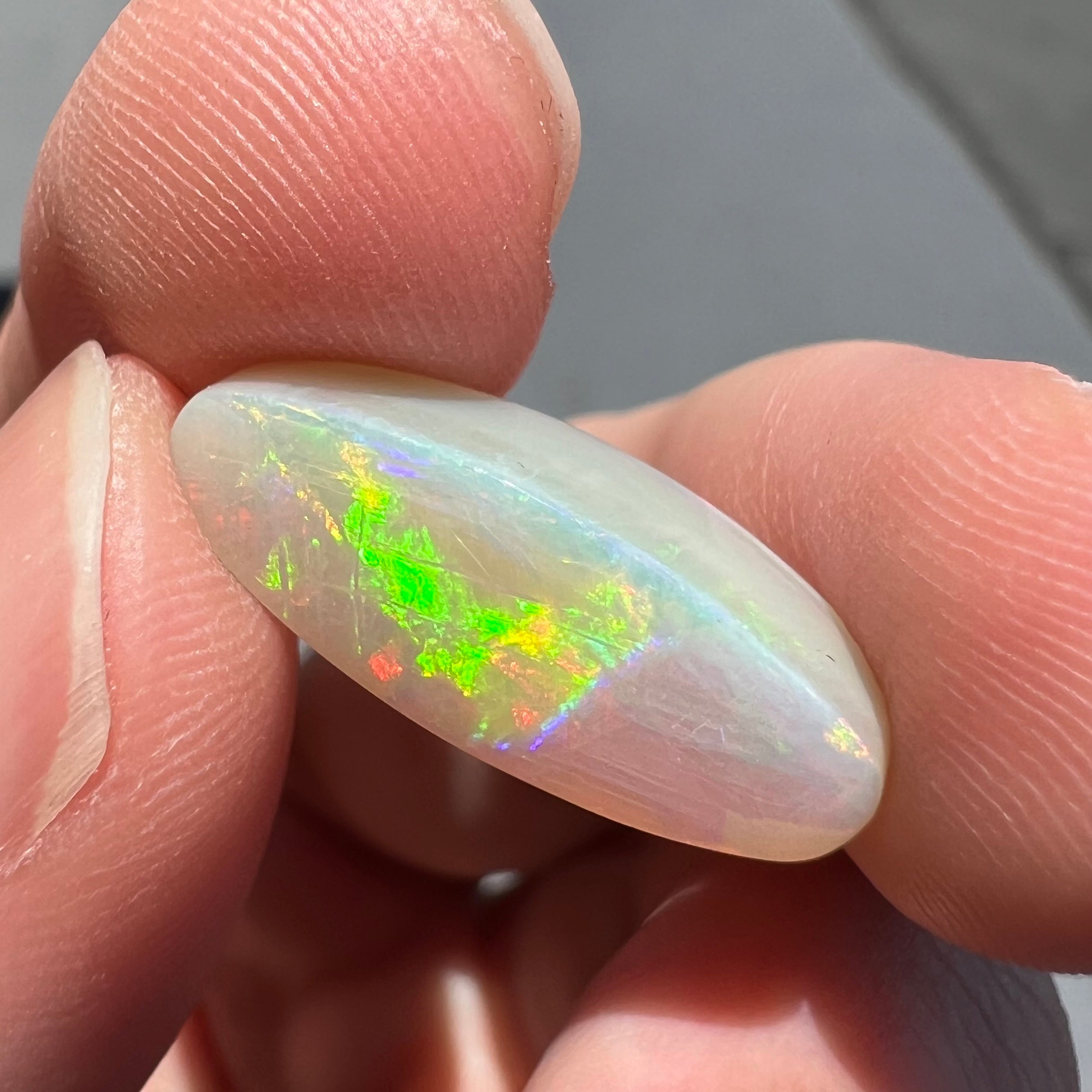 20 x 11 x 5mm - Australian Opal Cabochon - Opal Doublet - Coober Pedy shops Opal - Designer Cabochon - Gemstone Supplies S40