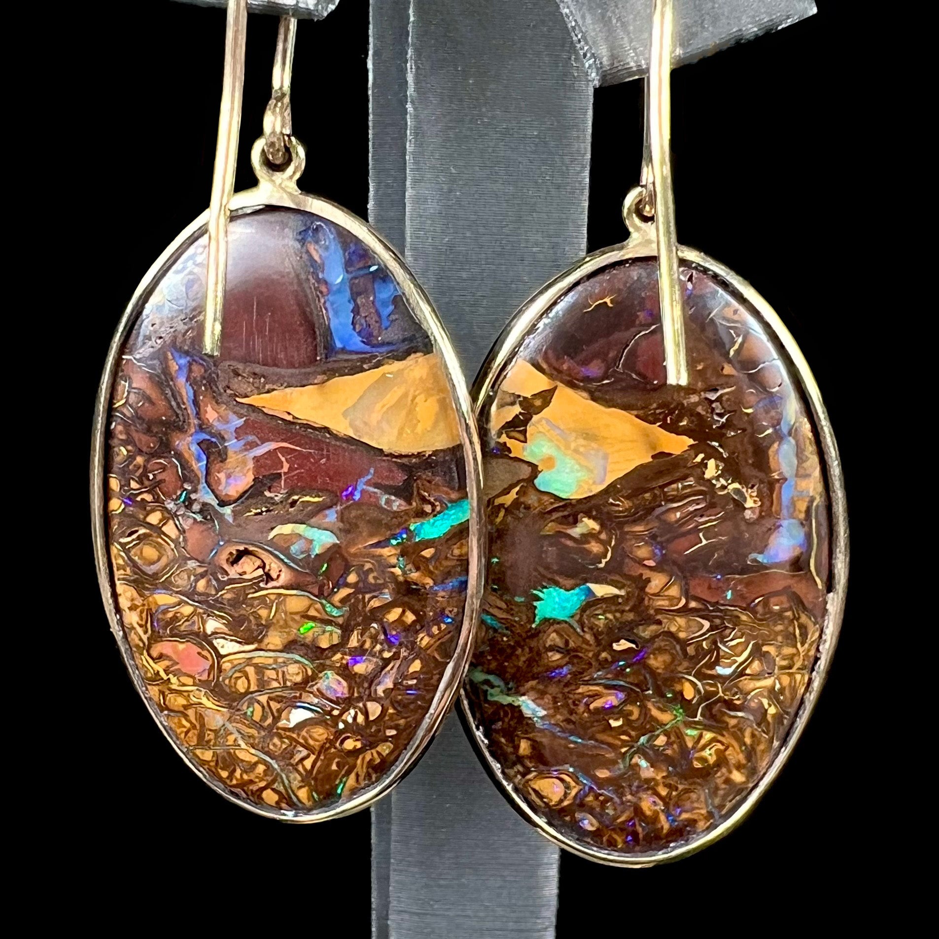 Unique on sale opal earrings