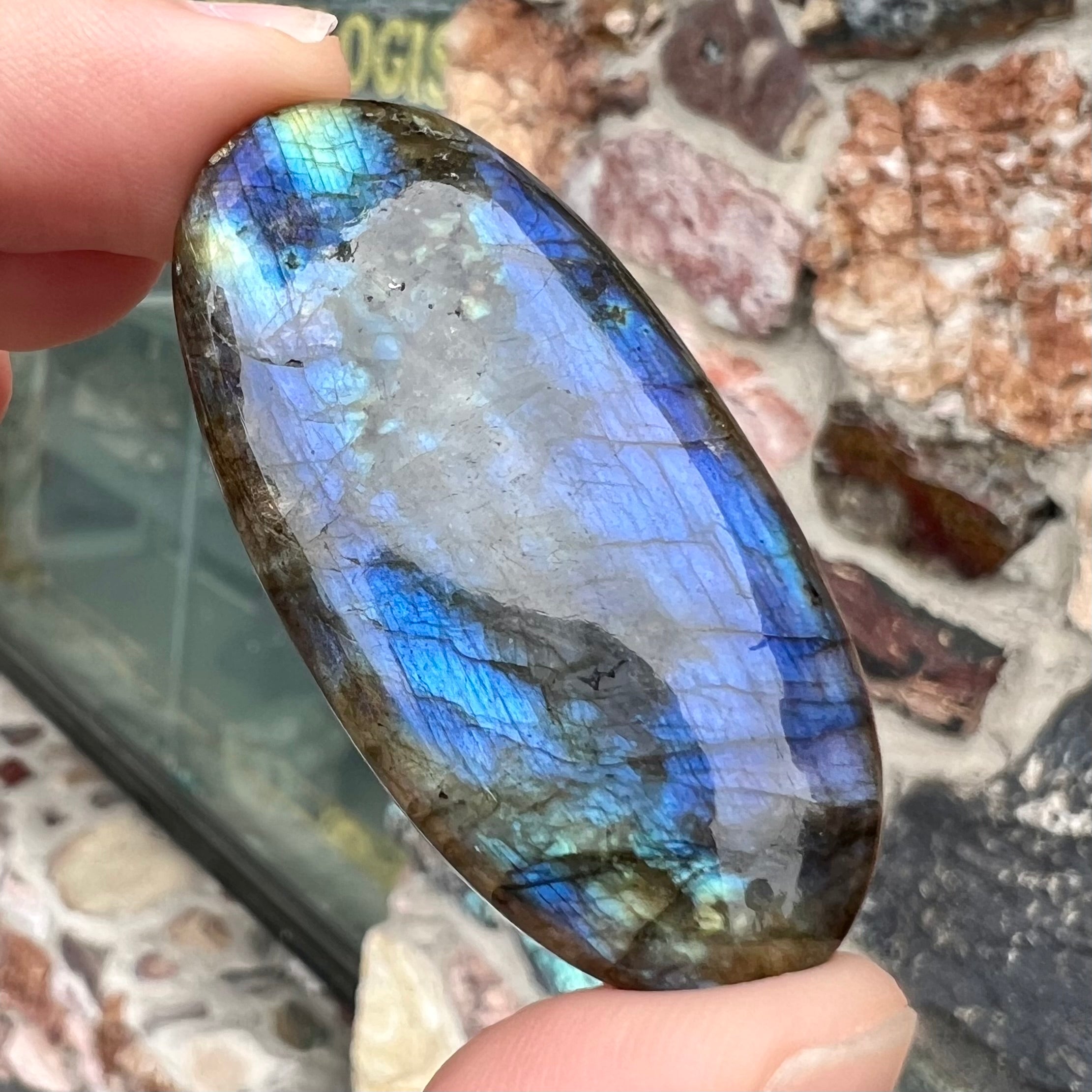 Blue++ Outstanding! LargeTop Labradorite Cabochons,Labradorite Gemstone,Labradorite Loose Stone,Labradorite jewelry Making popular 156Cts. 58X37 MM