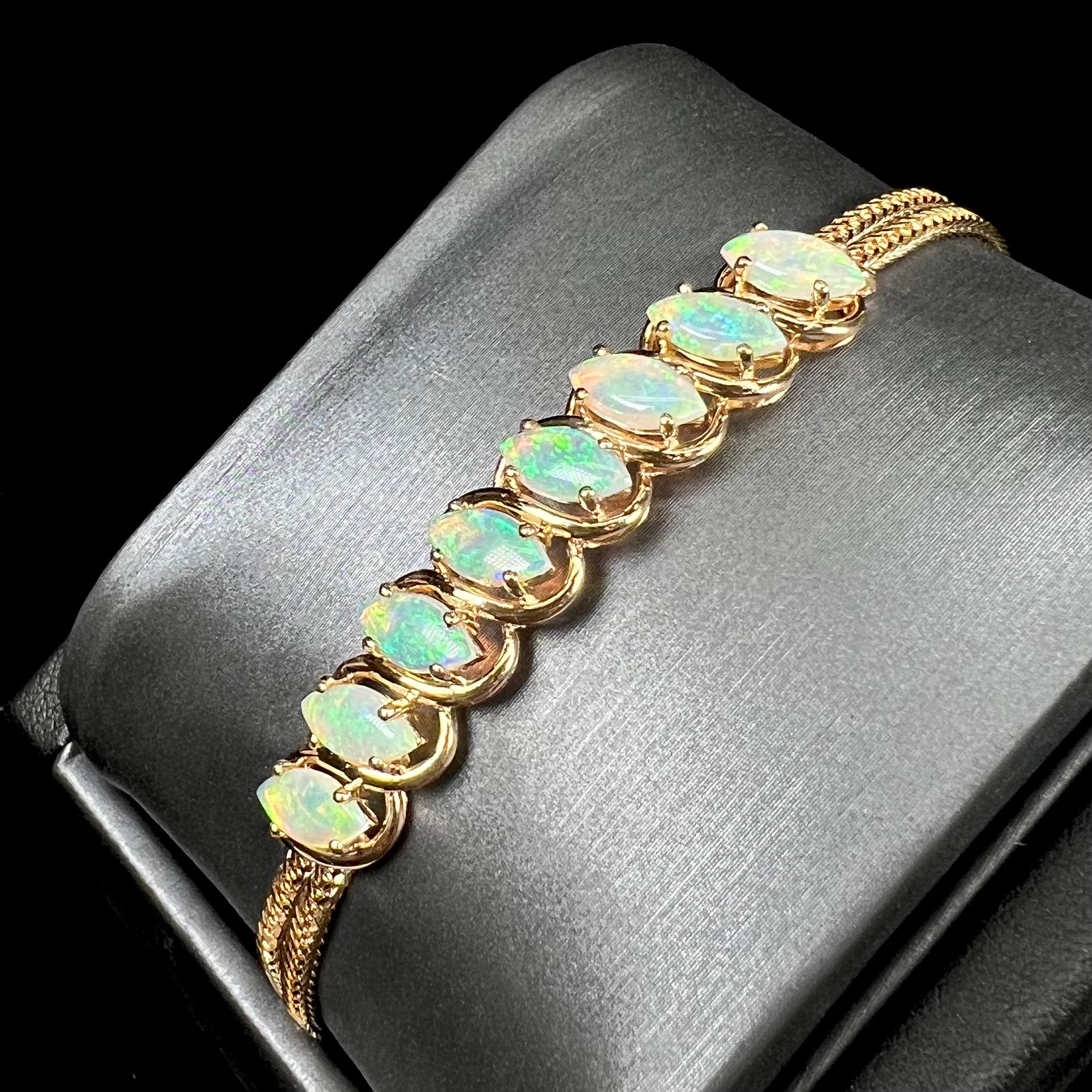 Opal top Bracelet, Gemstone Bracelet, Natural Opal Jewellery, Gemstone Jewellery