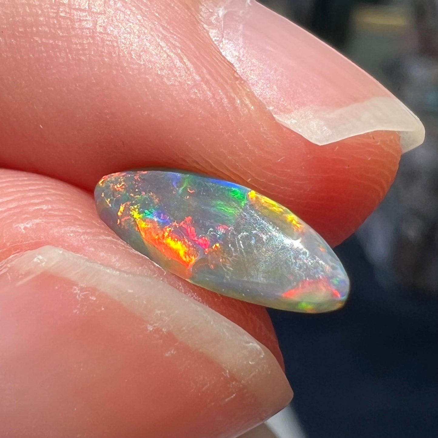 0.98ct Lightning Ridge Black Opal | #E58