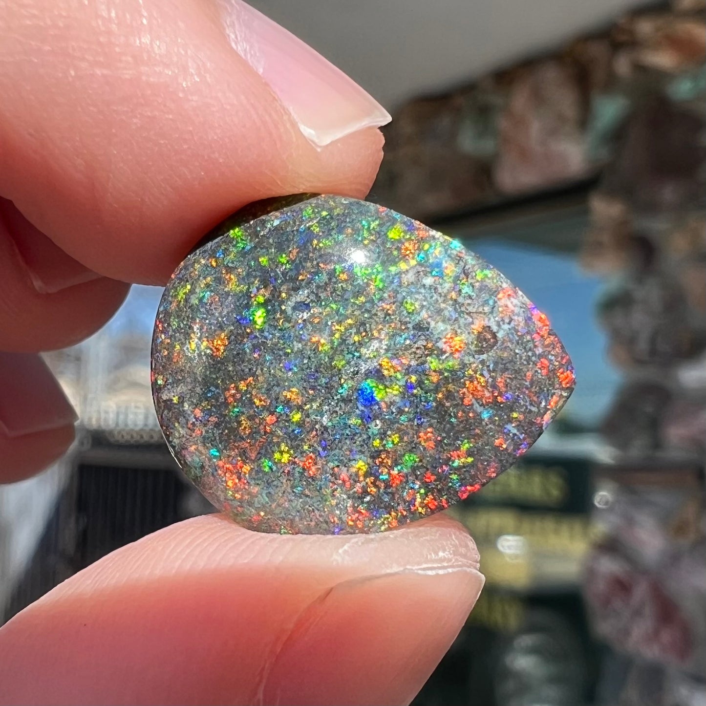 8.89ct Treated Andamooka Matrix Opal | #E211