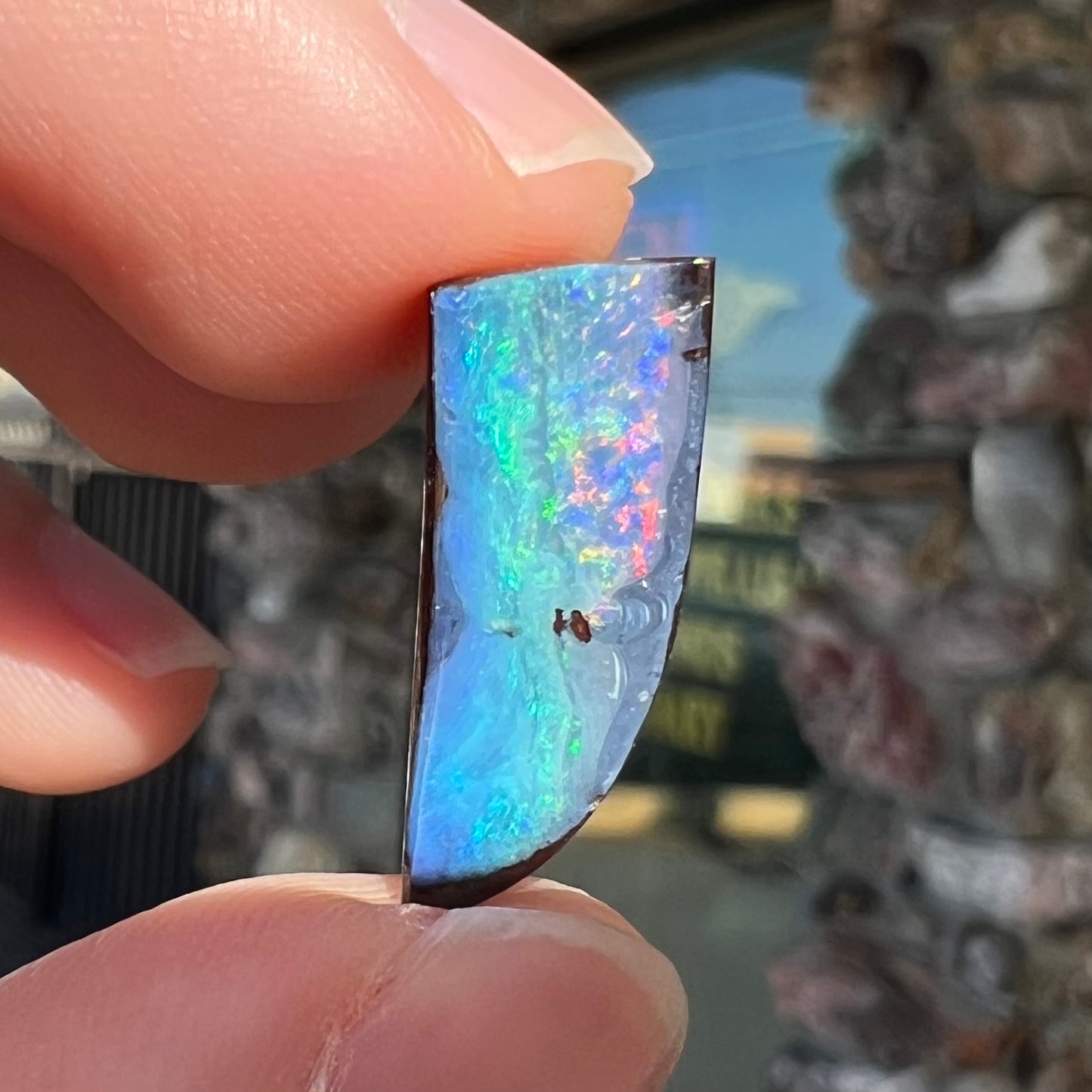 9.57ct Bull's Creek Boulder Opal | #E181 | "The Rainbow Collection"