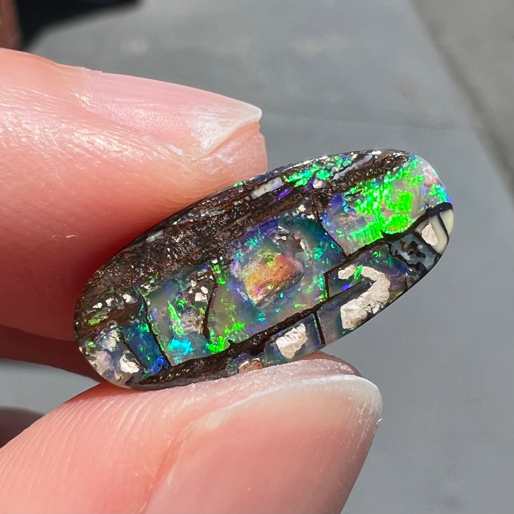 Koroit boulder opal 28 ct freeform large cut opal stone outlets