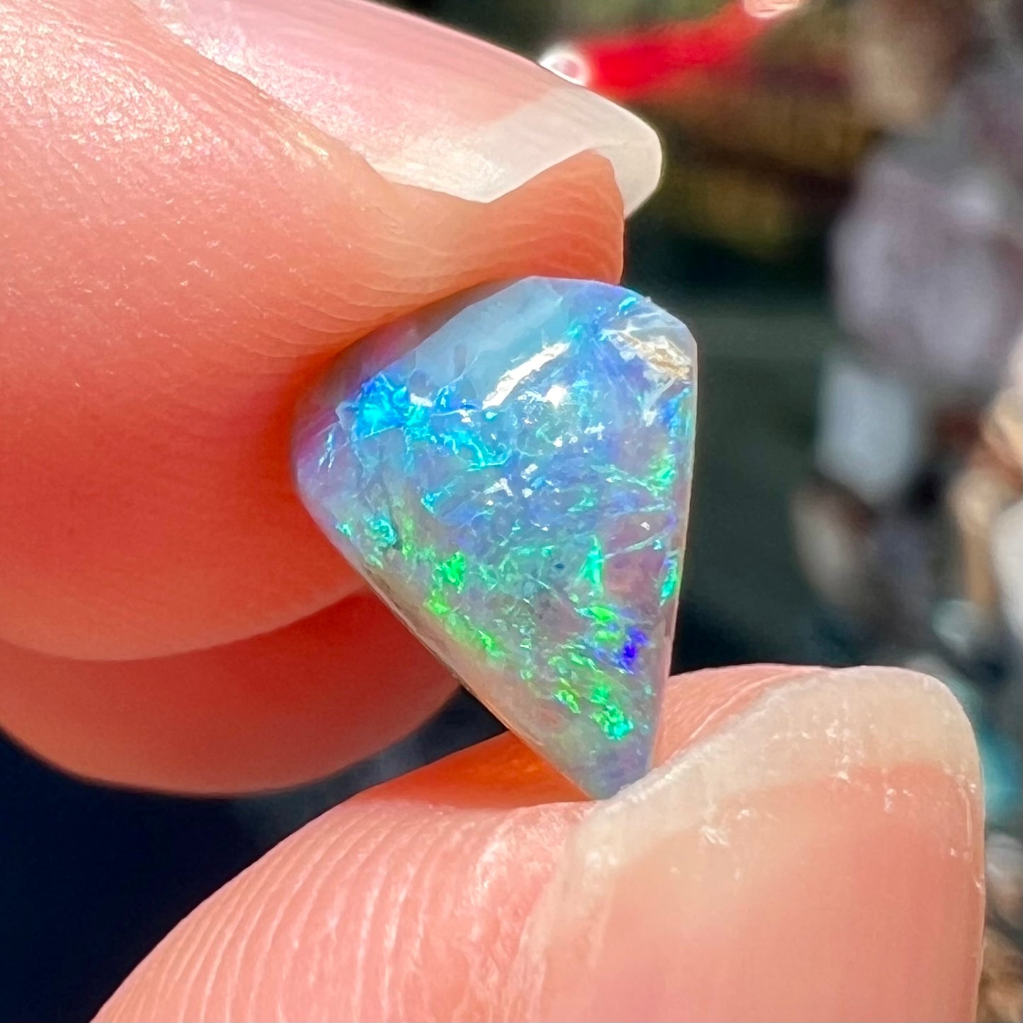 1.40ct Lightning Ridge Semi-Black Crystal Opal | #E55