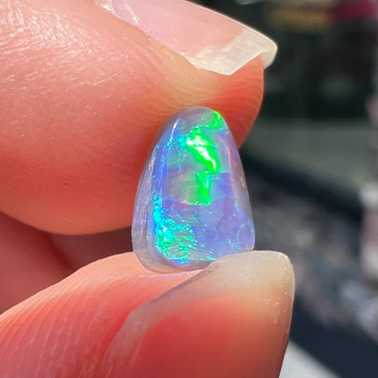 0.63ct Lightning Ridge Semi-Black Crystal Opal | #E62