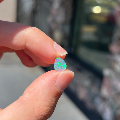 0.65ct Lightning Ridge Semi-Black Crystal Opal | #E63