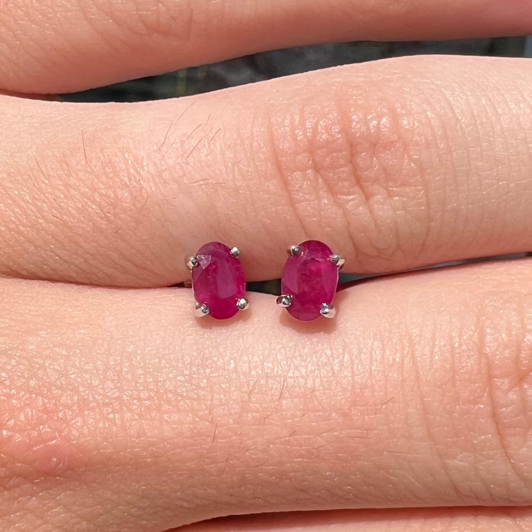 Ruby on sale earrings studs